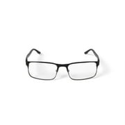 OCTO180 Mens Deuce! Browline Prescription Eyeglasses with Case, Gray