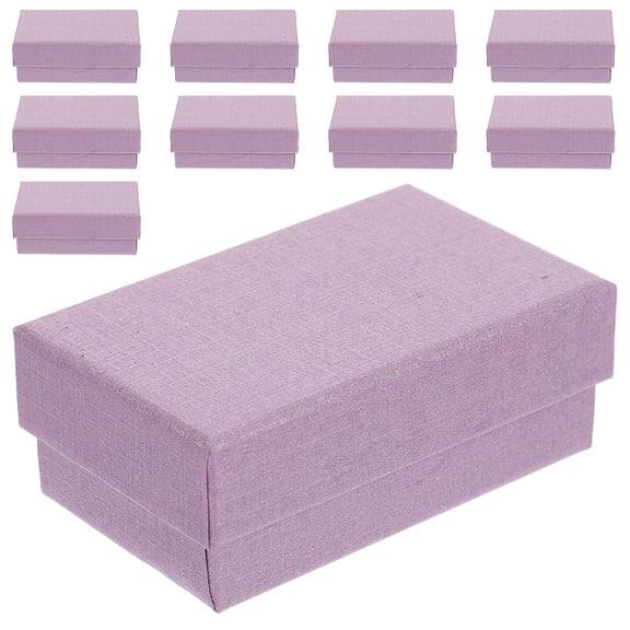 WAXIAYU 10pcs Jewelry Gift Boxes Necklace Earrings Packaging Box Small Jewelry Cases Jewelries Containers