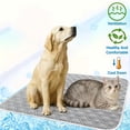thumbnail image 6 of Pet Cooling Mat for Dogs and Cats, Semi-Gloss Polyester Diamond Quilted Cooling Mat for Dogs for Summer Heat Relief, Breathable Sleeping Mat Dog Bed (Gray), 6 of 9