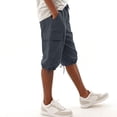 thumbnail image 7 of LAJPXKHY Capri Pants for Women Summer Casual Loose Breathable Elastic High Waisted Drawstring Crop Trousers with Pockets, 7 of 7