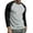 Black/Light Gray, variant on Men's Long Sleeve Crew Neck Baseball Shirt, Casual Dynamic Cotton Raglan T Shirts, Red/White L, 1 Count, 1 Pack