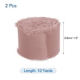 thumbnail image 2 of Unique Bargains Chiffon Ribbon 1.5' x 10 Yard, Handmade Fringe Ribbon, Light Pink Silk Ribbon for Wedding, Gift Wrapping, 2pcs, 2 of 5