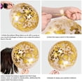 thumbnail image 3 of Jinsinto Black Gold Confetti Balloons 50 pack - 12 Inch Gold White and Black Confetti Balloons with Ribbons for Graduation Birthday Wedding Party Decorations, 3 of 5