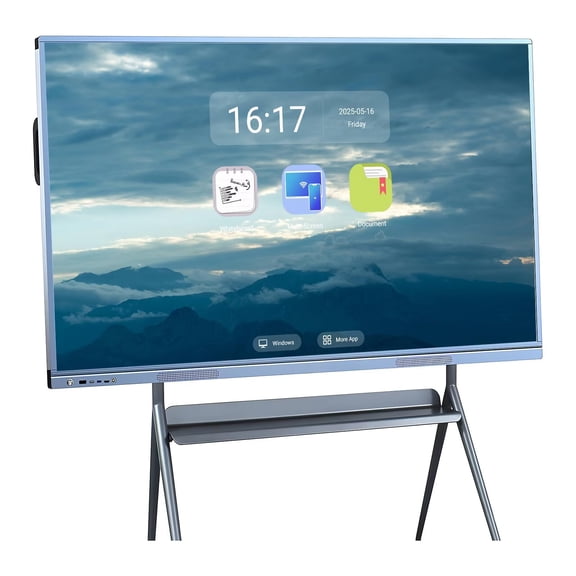 JYXCN Meeting Smart Board, 55 Inch Touch Screen All-In-One Computer 2160p monitor Interactive Whiteboard, Built-In Camera Wireless Projection for classroom,education, Office and Business