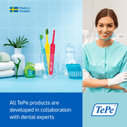 TEPE Compact Tuft Toothbrush - Braces & Hard to Reach Areas - Extra Soft Bristles, 1 Brush