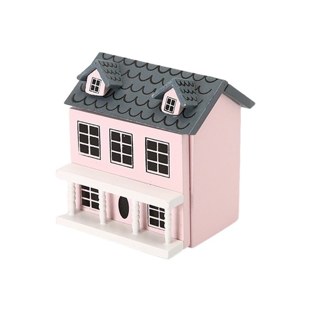 Mini muebles de decoración de casa de muñecas, modelo de Villa, Micro paisaje, adolescentes, articulación de bola de juego, accesorios de muñecas, 1:12, E65D