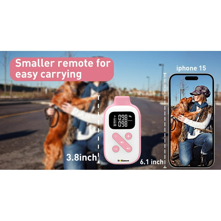 DOGLinsen 2-in-1 Bark and Shock Collar for Dogs, Smart Anti