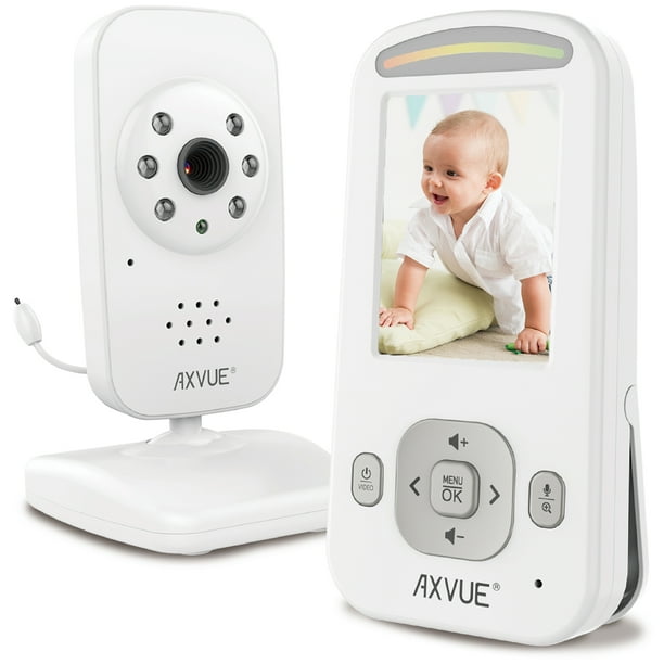 Video Baby Monitor With Night Vision Camera And Slim Designed Screen By Axvue Model E600 Walmart Com Walmart Com