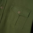 thumbnail image 4 of Blusa y camisa de manga larga con cuello vuelto para hombre, holgada, con solapa y botones, deportiva, de manga larga y solapa., 4 of 8