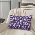 thumbnail image 5 of Sikiie mushroom colorful Skull star Print Plush Pillow Cover, Wrinkle-proof and Stain-resistant Pillow Protector without Pillow Core, Home Decoration-16"x24", 5 of 6
