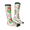 thumbnail image 3 of Picia Women Crew Soft Moisture-wicking Socks Mushroom and Frogs Pattern Design Cotton Socks, One Size fit All, 3 of 9