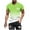 Green T-Shirt, variant on Men's Big & Tall T-Shirt Summer Crew Neck Short Sleeve Tops Palm Tree Graphic Pullover Gradient Color Tee Beachwear Yellow XXL