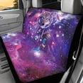 thumbnail image 2 of FUIALDOLG Galaxy Wolf Dreamcatcher Rear Bench Seat Covers for Cars, 2 Piece Dustproof Back Seat Covers Easy to Install Durable Bench Covers for Auto Interior, 2 of 4