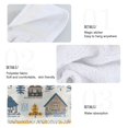 thumbnail image 2 of Yayeee Kitchen Hanging Hand Towels Set of 2 with Loop Bathroom Absorbent Tie Towel, Winter Village Serenity, 2 of 7