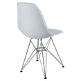 thumbnail image 3 of Modway Paris Chaise d'Appoint Moderne en Acier Métal Finition Blanche, 3 of 5