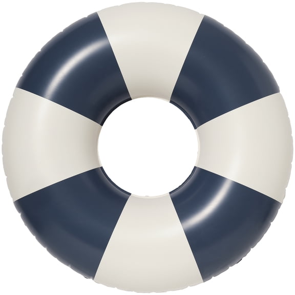 Sunnylife: Tube Pool Ring - Navy Stripe - 41" Round Inflatable Float, Water & Beach Play, Durable Lounge, Poolside, 220lb Cap, Kids-Teens-Adults 6