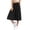 Black, variant on Palazzo Pants for Women Plus Casual Trendy Printed Elastic Waist Thin Culottes Wide Leg High Waisted Loose Fit Classic Fit Trousers for Women Plus White XXXXL