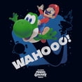 thumbnail image 2 of Girls The Super Mario Galaxy Movie Wahooo Yoshi Ride Splatter Icon T Shirt, 2 of 5