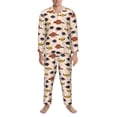 thumbnail image 3 of Fuzoiu Cute Armadillo1 Print Men's Long-Sleeved Pajama,Lounge Button Down Nightwear,Mens Notch Collar Pajama Set -X-Large, 3 of 7
