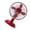 Red, variant on Desk Oscillating Small Fan Retro 2-Speed USB/AA Power Desk Fan 5.7inch Table Fan for Work Dormitory