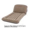 thumbnail image 3 of Inflatable Mattress Air Mattress Inflatable Sofa Bed Flocked Air Sofa Bed Inflatable Mattress With Adjustable Backrest Brown Portable Foldable Flocked Air Mattress For Outdoor Beach Travel, 3 of 3