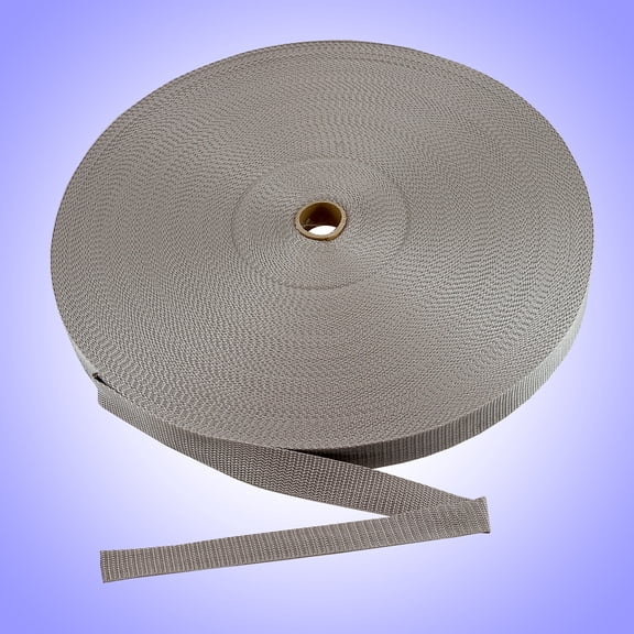 3/4"  - DuraGrip® Brand Lightweight Polypropylene Webbing - Dark Gray