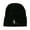 Black, variant on Halloween Witch Flying on a Broom Stick Embroidered Long Beanie - White OSFM