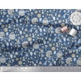 thumbnail image 3 of Soimoi Rayon Fabric Leaves & Floral Block Decor Fabric Printed Yard 42 Inch Wide, 3 of 3