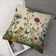 thumbnail image 7 of Sage Green Floral Plant Pillow Covers , Spring Wildflower Plant Throw Pillow Covers Farmhouse Floral Outdoor Decorative Pillows for Couch Home Sofa Living Room, 7 of 7