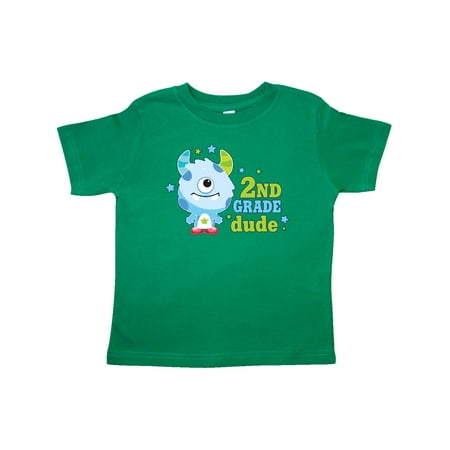 

Inktastic 2nd Grade Dude with Cute Blue Monster Gift Toddler Boy Girl T-Shirt
