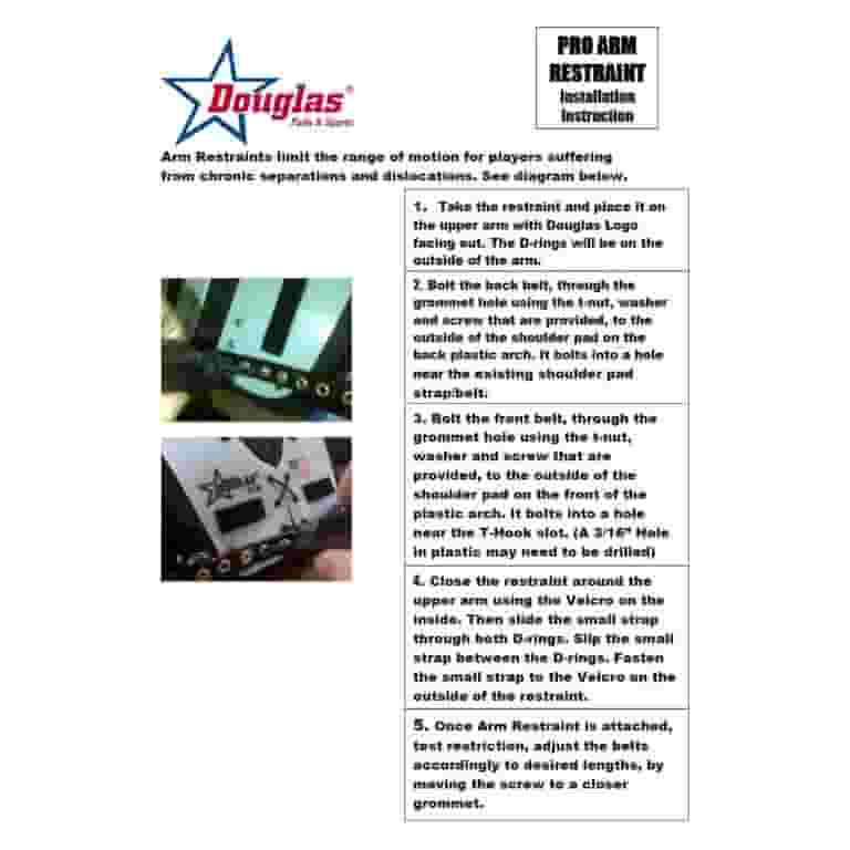 Douglas Pro Arm Restraint for Chronic Shoulder Separation Douglas Pro Arm Restraint for Chronic Shoulder Separation
