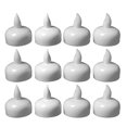 thumbnail image 2 of Worallymy 12pcs luces en forma de vela LED lámparas sin llama decoración impermeable luces de agua, blanco cálido Worallymy JD735800196, 2 of 7
