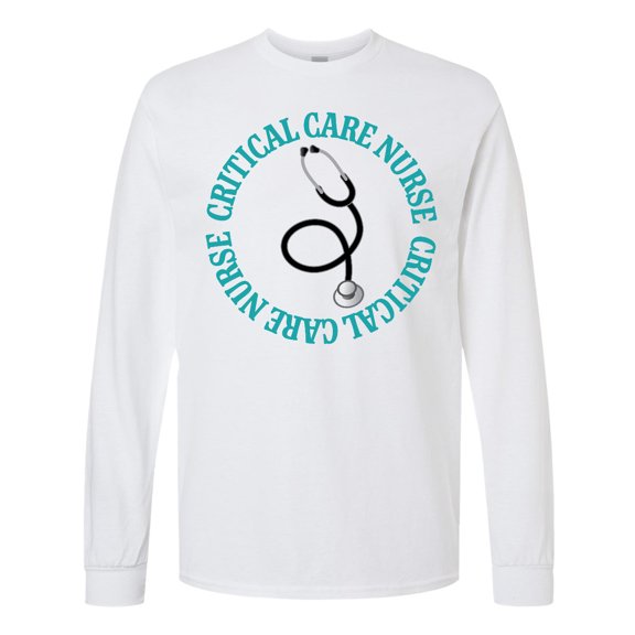 Inktastic Critical Care Nurse Apparel Long Sleeve T-Shirt