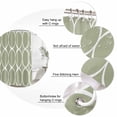 thumbnail image 6 of Sage Green Abstract Waterproof Fabric Shower Curtain,Modern White Geometric Twisted Art Waterproof Fabric Shower Curtain for Bathroom Curtains Bathtubs Shower Curtains with 12 Hooks Stall 48x72in, 6 of 8