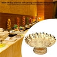 thumbnail image 3 of Elegant Gold Fruit Bowl & Tray - European Style Decorative Plate for Worship & Home, 3 of 9