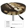 thumbnail image 4 of Lsque Happy New Year 2025 E Pattern Round Bar chair cushion covers Velvet Fabric Premium Comfort Protects from Scratches and Stains for 14-17 Inch Chair-14 inch, 4 of 7