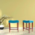 thumbnail image 5 of Leather Backless Barstool,Counter Stools 2 pcs Set, 5 of 9
