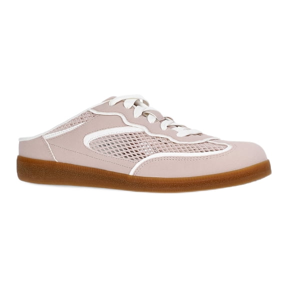 Time and Tru Women's Lace Up Mesh Mule Sneakers