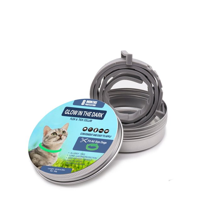 Collar de eliminación de pulgas ligero para perros, Collar de eliminación de piojos antimosquitos para mascotas, Collar luminoso LIUWENJING unisex