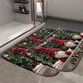 thumbnail image 3 of 1pc Christmas Gnomes Absorbent Non-Slip Bathroom Thickened Flannel Rug Decor,Soft,Quick Drying,Suitable For Indoor/outdoor Use,Bathrooms,Bedrooms,Kitchens,Terrace,Laundry Rooms,16"x24", 3 of 9