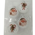 thumbnail image 1 of Holiday Time Dia 65mm 4Ct Candy&Santa Glass Ornament, 1 of 5