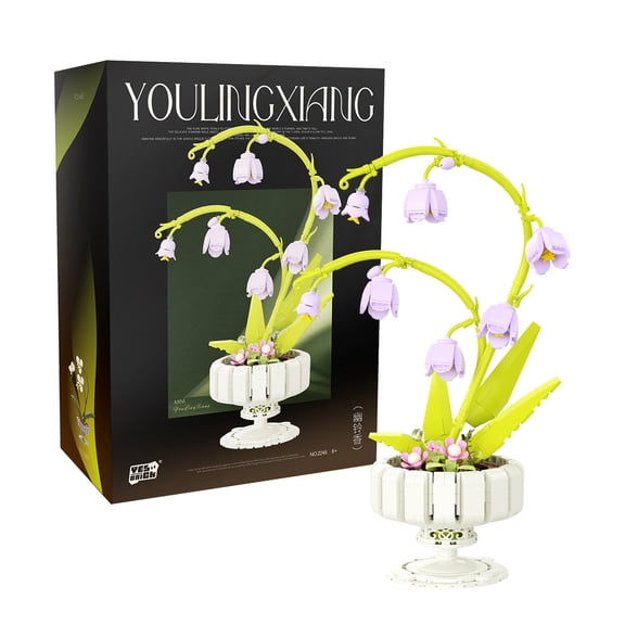 GZBricker Orchid Flowers Bouquet Building Set, Compatible with Lego Botanical Collection with Vase Home Office Decor for Women Adults Girls 668PCS