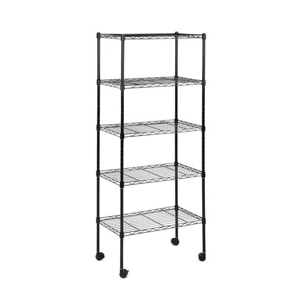 Estantería HealSmart HealSmart, resistente, 5 niveles, 54 cm de alto, cromada