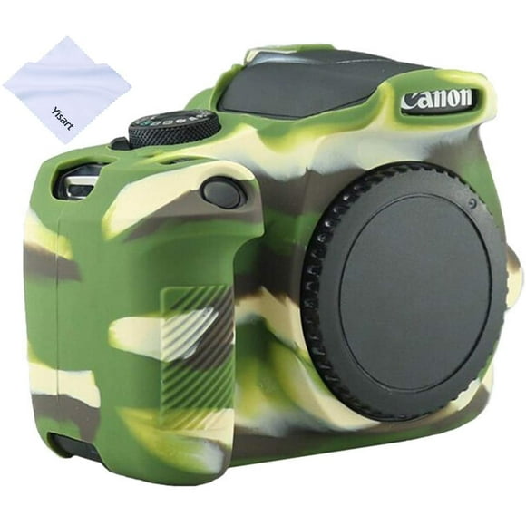 Yisau Canon EOS Rebel T6 T7 Camera Housing Case, Silicion Rubber Camera Case Cover Detachable Protective for Canon EOS