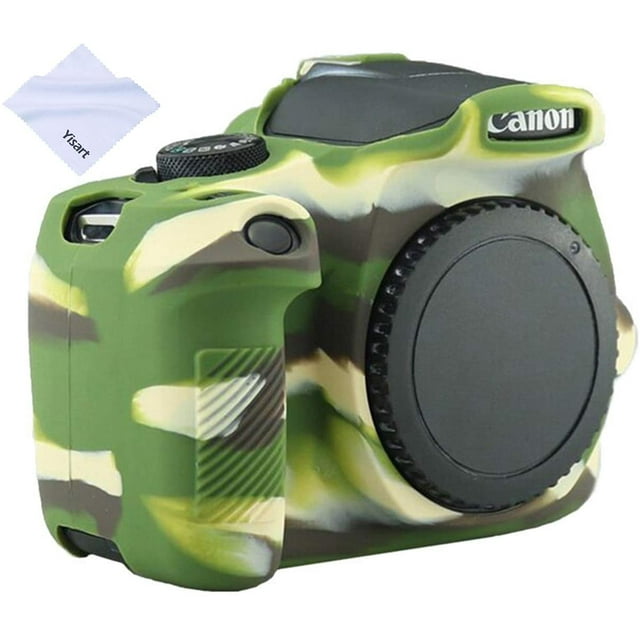Yisau Canon EOS Rebel T6 T7 Camera Housing Case, Silicion Rubber Camera Case Cover Detachable Protective for Canon EOS