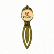 Love and Peace World No War Bookmark Retro Office Label Page Marker