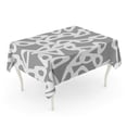 thumbnail image 1 of LADDKE Abstraction Funky Circle Abstract Bio Chain Pattern Modern Connect Tablecloth Table Desk Cover Home Party Decor 60x120 inch, 1 of 1