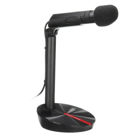 Desktop Adjustable Condenser Microphone Karaoke KTV Microphone Live Stream for PC Laptop Computer (3.5mm/ USB