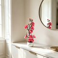 thumbnail image 5 of Potted Silk Fake Flowers Tabletop Decor, Small Artificial Plants Indoor with Adjustable Branches&Ceramic Pot for Tea Living Room Study Desk Home Decor, 5 of 6