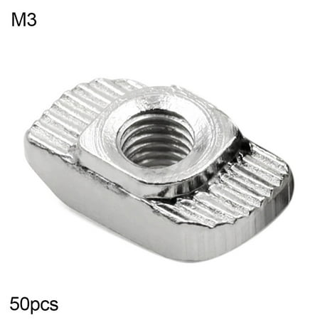 

FarDo 50Pcs M3/M4/M5 Slot Sliding T Type Nut Fasten Connector for 20 Series